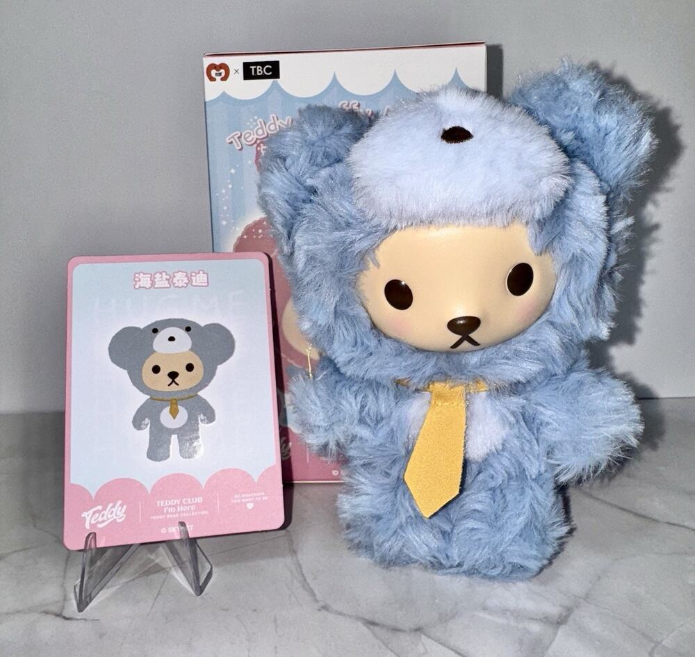 Teddy Fluffy Mousse Teddy Club I’m Here Confirmed Blind Box Plush Figure Blue